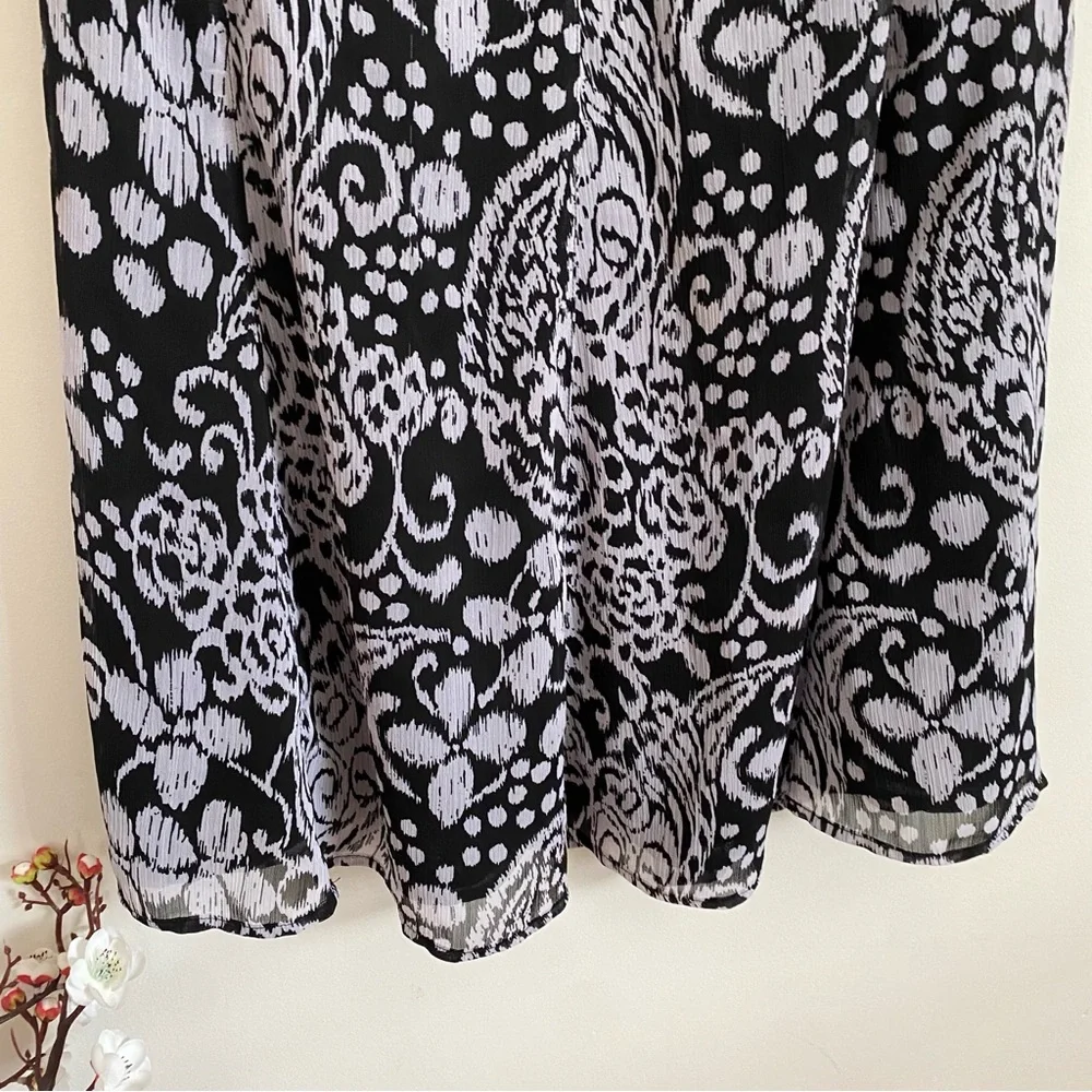 Emma James Flowy Floral Midi Skirt Size 14 Petite - Picture 3 of 5